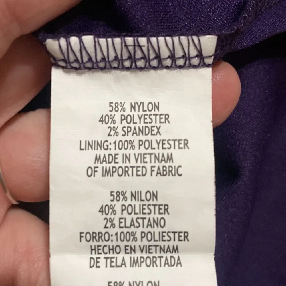 Marina purple/gold metallic ombré lace sheath dress 14 shimmer textured fairy - Picture 6 of 6